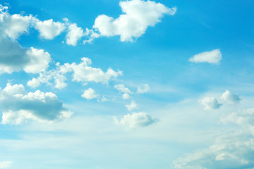 Blue sky background with clouds