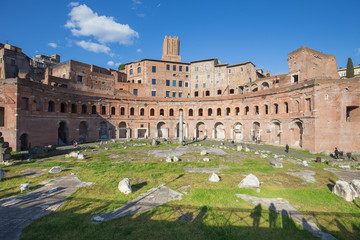 The Trajan's Forum (Foro Di Traiano) in Rome, Italy