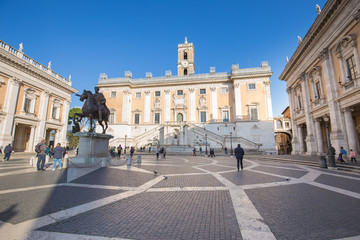 Obraz premium The Capitoline in Rome, Italy.