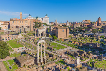 Fototapeta premium The Roman Forum in Rome, Italy