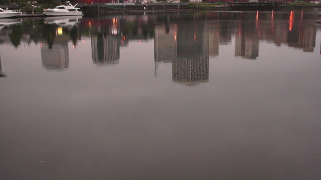Thea Foss Waterway Downtown City Skyline Sunrise Tacoma 