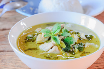 green curry with pork