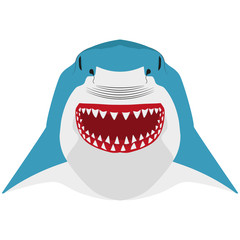 Shark mascot sport symbol