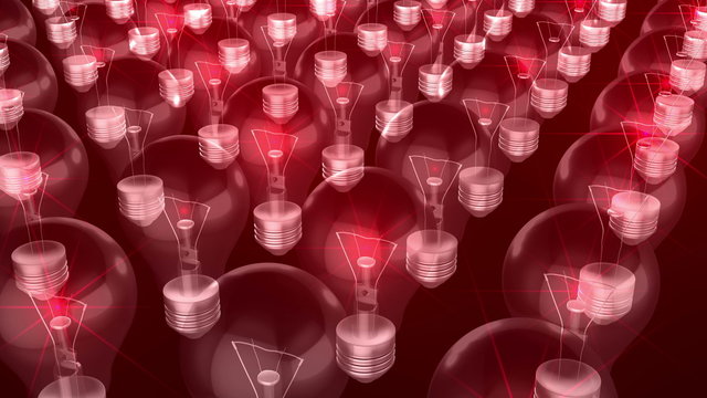 Buld 3D Animation Formation Visual Red