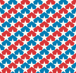Fototapeta premium American stars. Seamless pattern