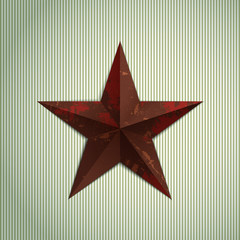Grunge military metal star.