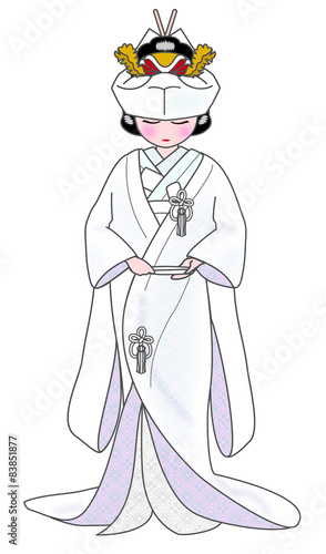 トップレート 白無垢 イラスト かわいい かっこいい無料イラスト素材集