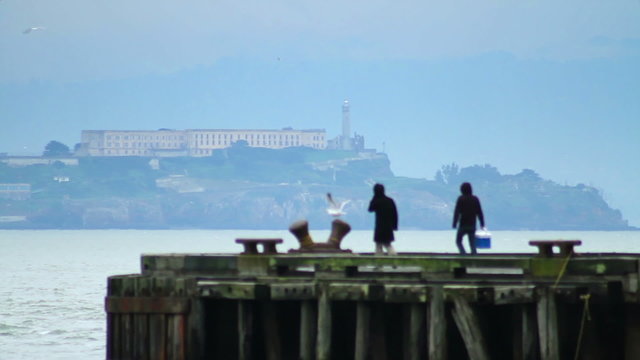 Alcatraz Island Tourists