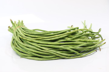 Lentils on a white background