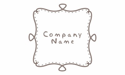 Line Frame Logo Vector