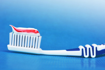 Toothbrush with toothpaste
