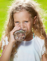 Child drinking water