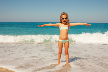 Child on the beach