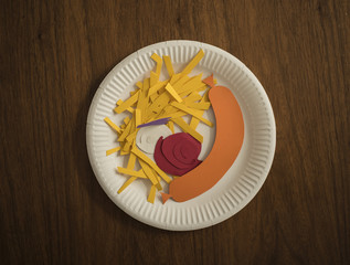Pommes Rot-Weiß