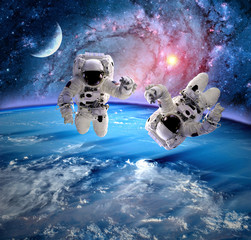 Astronauta Spaceman Planet Moon - 83856219