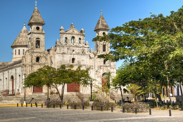 Fototapeta na wymiar Guadalupe Church at Granada, Nicaragua