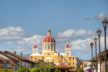 Fototapeta na wymiar Cathedral of Granada, Nicaragua 