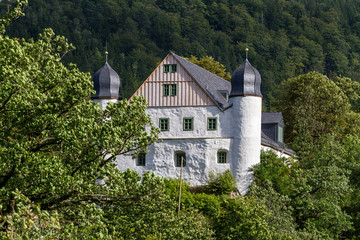 Fototapeta na wymiar Blick auf Schloss Schwarzburg