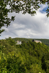 Fototapeta na wymiar Blick auf Schloss Schwarzburg
