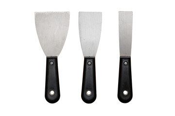 Spatulas isolated on white