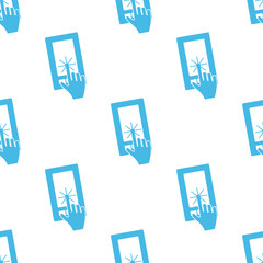 Flat touching screen pattern