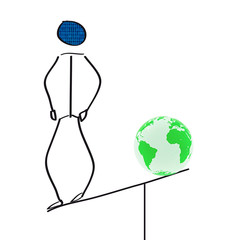 Hebelwirkung - Illustration