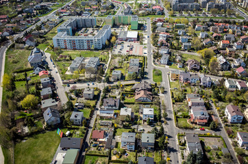 Fototapeta premium Aerial view of Opole