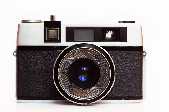 Vintage 50mm film camera - Powered by Adobe