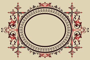 Vector template for the design of advertisements, flayer, web