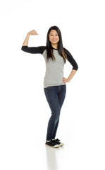 Model strength arm curl