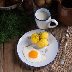 Dill potato with buttermilk