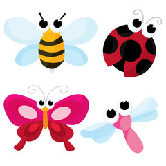 Cute Cartoon Insects