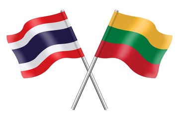 Flags: Thailand and Lithuania