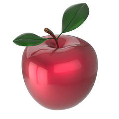 Red apple ripe fruit agriculture beauty icon