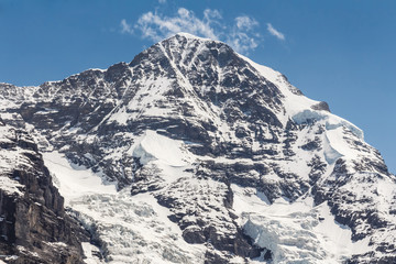 Fototapeta na wymiar Swiss Alps mountain range, Jungfraujoch, Switzerland