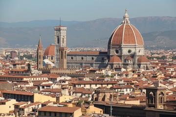 Fototapeta na wymiar Firenze vista da Piazzale Michelangelo