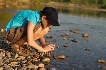 Boy at the river