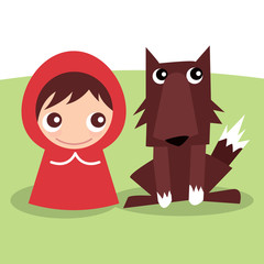 Little Red Ridding Hood and Wolf