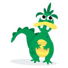 Green Cartoon Monster
