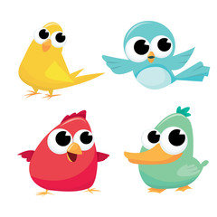 Cute Cartoon Birds