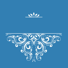 Ornamental pattern for invitations, greeting cards. 