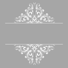 Ornamental pattern for invitations, greeting cards. 