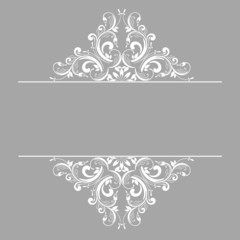 Ornamental pattern for invitations, greeting cards. 