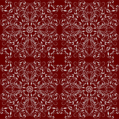 Ornamental floral seamless for design in vintage stile.