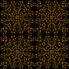 Ornamental floral seamless for design in vintage stile.