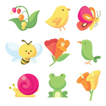 Cute Spring Icons