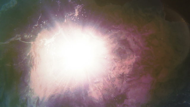 Underwater camera background: sun rays visible from the bottom