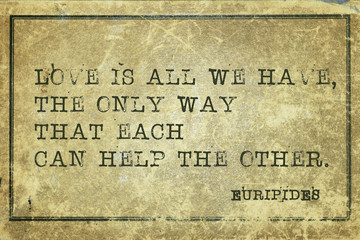 love is Euripides