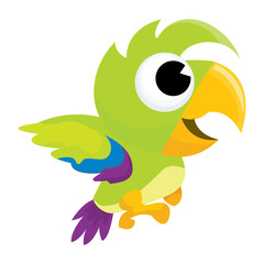Fototapeta premium Cute Cartoon Parrot