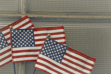 Obraz premium American Flags Patriotism